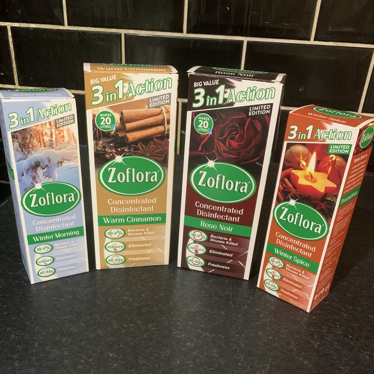 bottles of zoflora
