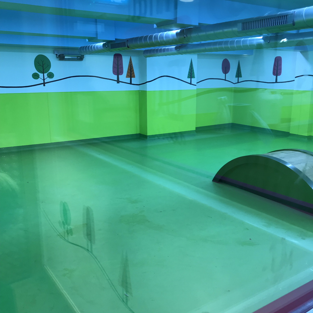 inside Doodley Dogs play rooms which the dogs spend their time in