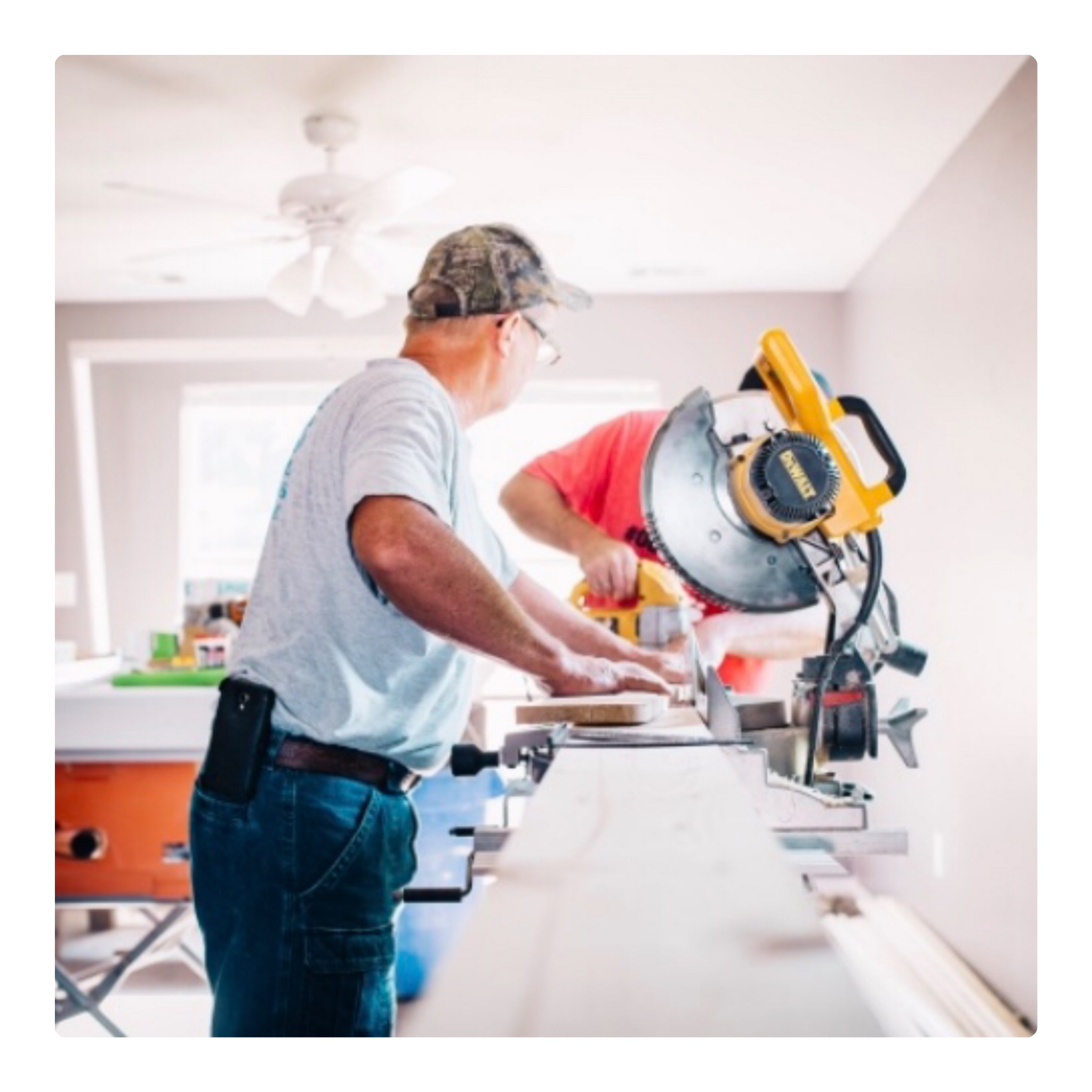 man with saw