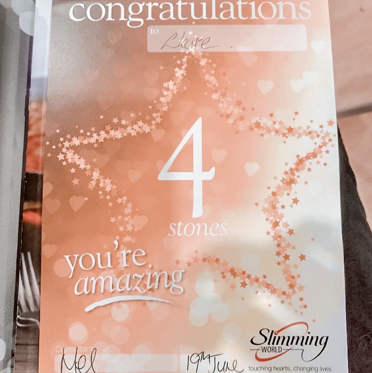 4 stone slimming world certificate