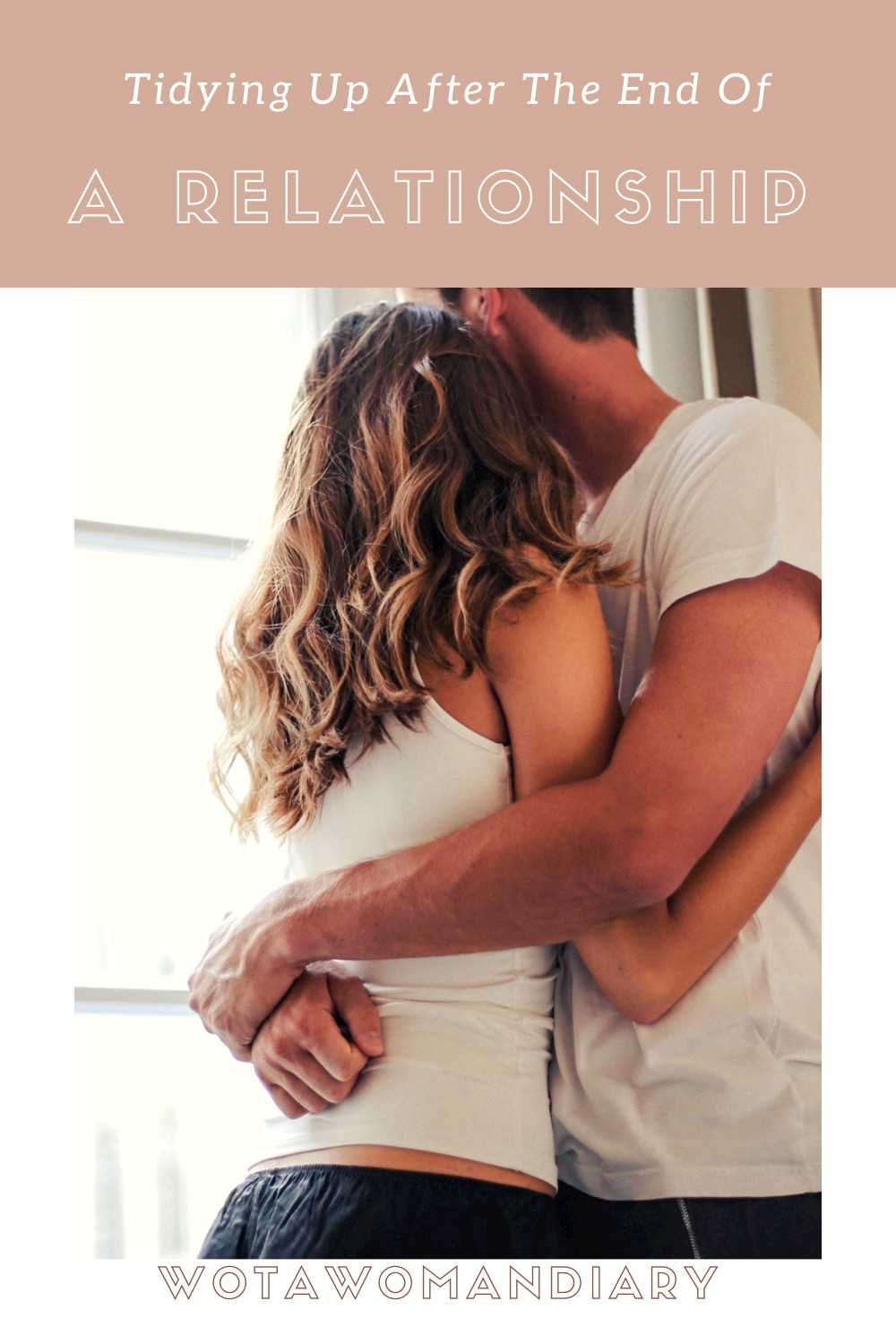 a couple embracing after the End Of their Relationship