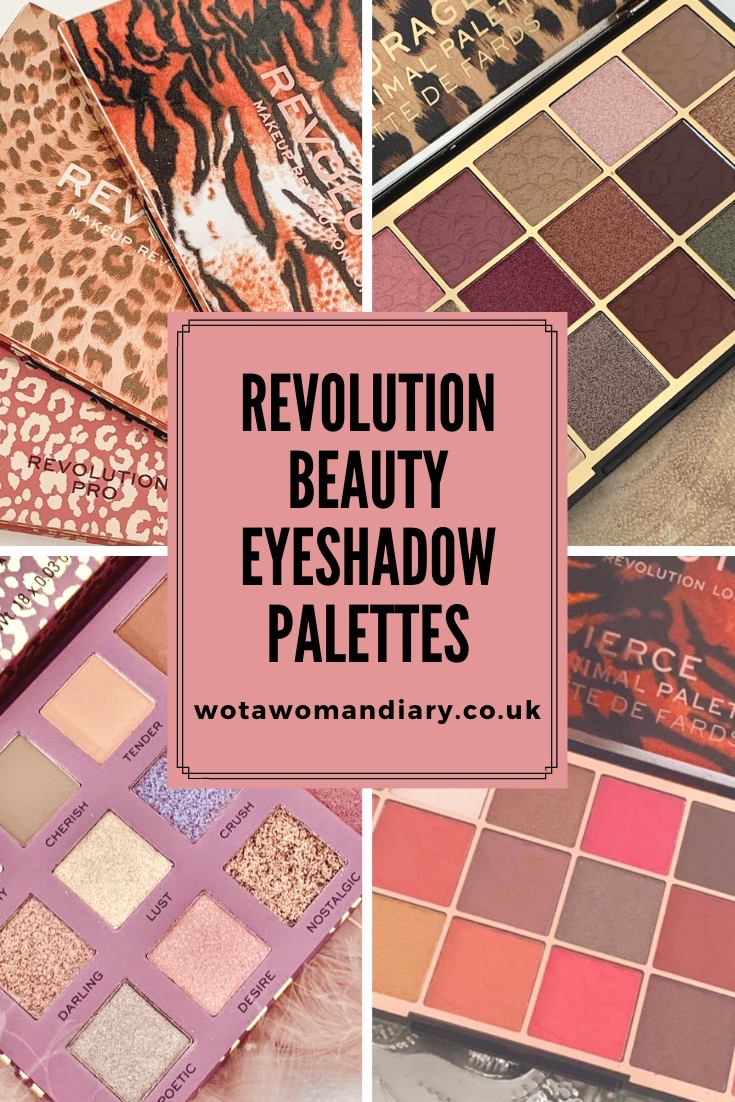 text image for revolution beauty eyeshadow palettes