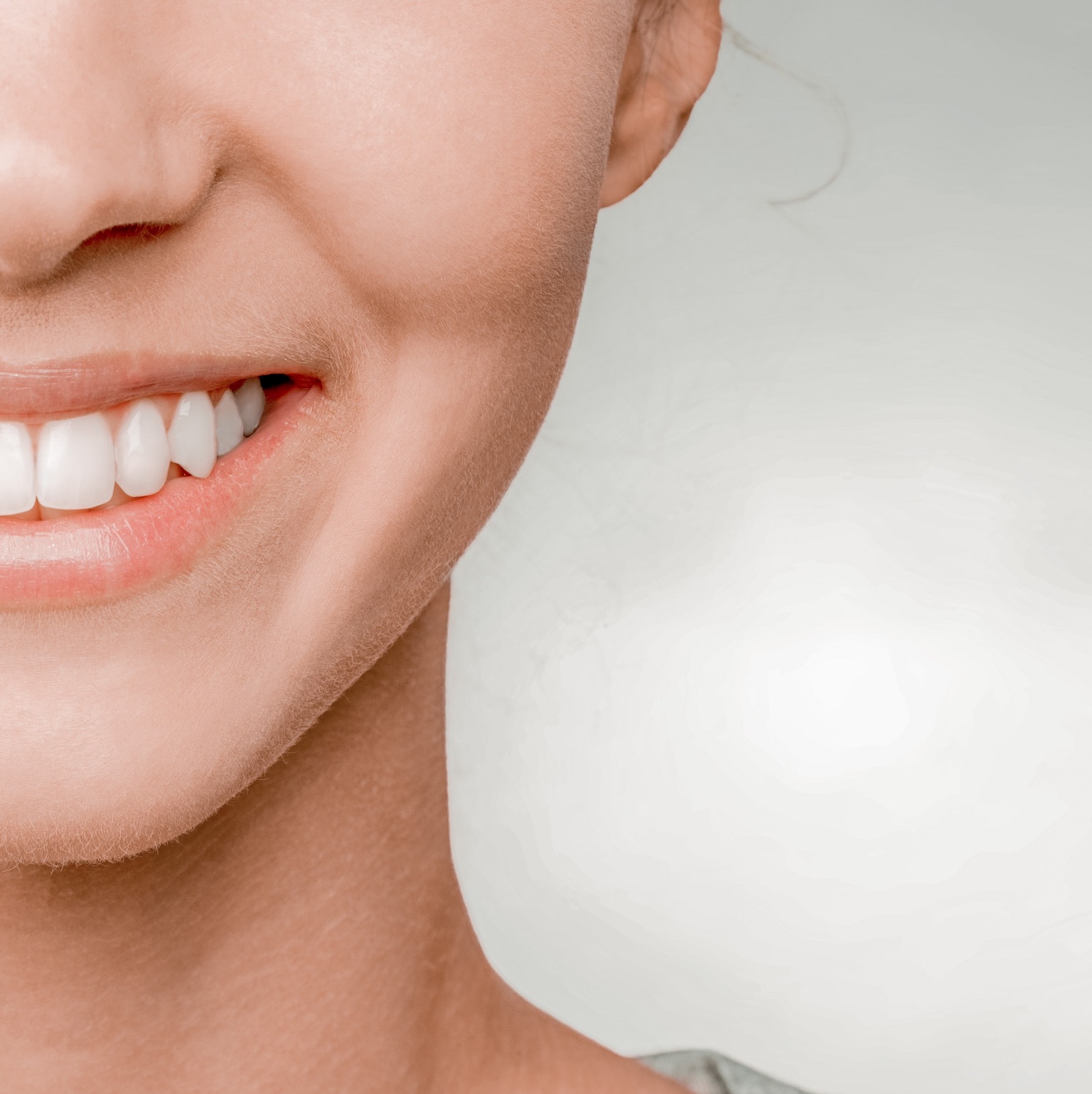 A healthy white smile