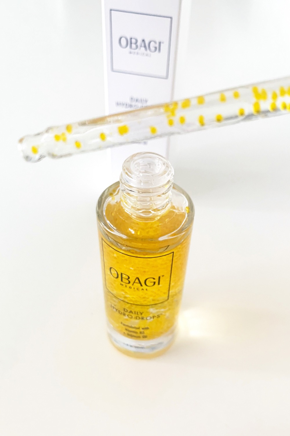 a bottle of skincare serum 