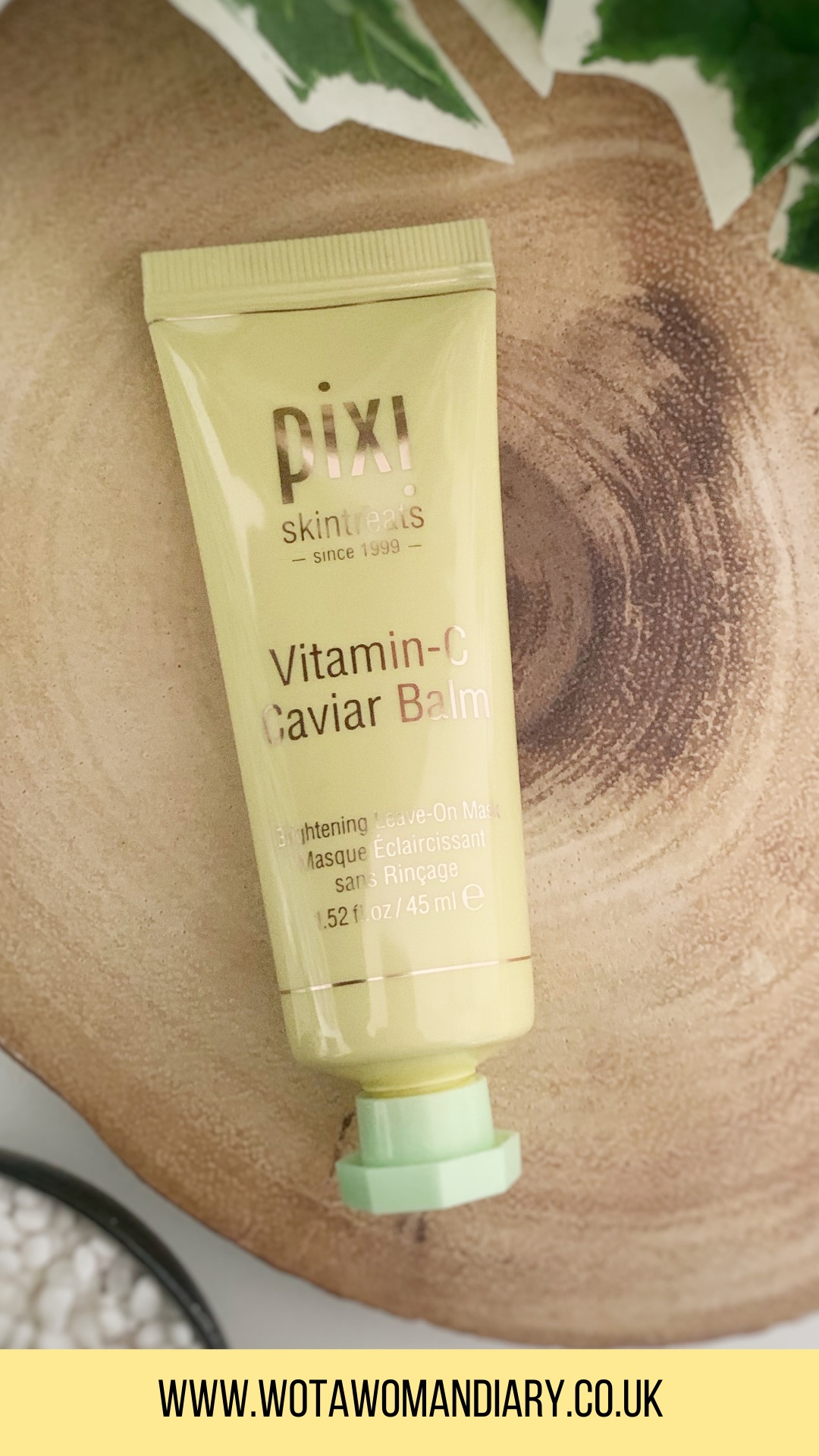 Pixi Best Of Vitamin C caviar balm displayed in a decorative way