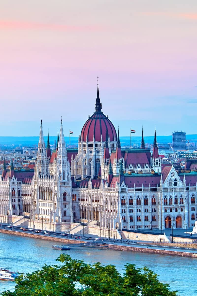 The parliament building in budapest